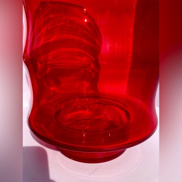 Vintage Mid Century Handmade in Poland Large Art Glass Vase 11.75" Tall Bamboo - Picture 2 of 16